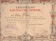 VP22.719 - Ecole,l'Institution Jeanne D'Arc De FONTENAY LE COMTE 1919 - Certificat - Melle PELLETIER - L'Evêque De LUCON - Diplomas Y Calificaciones Escolares