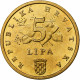 Croatie, 5 Lipa, 2009, Brass Plated Steel, FDC, KM:5 - Croazia