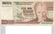 Billet De Banque  Turquie   Turkiye  100000 Turk Lirasi - Turquie