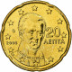 Grèce, 20 Euro Cent, 2008, Athènes, Laiton, FDC, KM:212 - Grecia