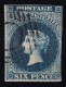 South Australia, 1855 Y&T. 3, 6 P. Azul - Usati