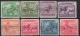 Timbres - Congo Belge - 1925 - COB 118-119-121-122-123-124-125-126-127-128-Annulé Griffe Encadré Paquebots - Unused Stamps