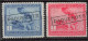 Timbres - Congo Belge - 1925 - COB 118-119-121-122-123-124-125-126-127-128-Annulé Griffe Encadré Paquebots - Neufs