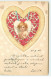 N°17489 - Carte Gaufrée - Clapsaddle - Ange Dans Un Coeur - Saint-Valentin