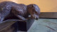 RARE BRONZE DE VIENNE Plateau VIDE POCHE  Loutre Autrichien En Bronze 785G 21 CM L ART NOUVEAU - Art Nouveau / Art Deco