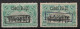 Timbre - Congo Belge - 1909 - COB TX 21*X2 Et 22/3* - Surcharge Typographique - Cote 88 - Neufs