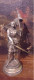 XX EME RARE BRONZE ARGENTE JEANNE D ARC PAR JEAN BAPTISTE GERMAIN 28 CM HT 10 DIAM 1KG300 Poincon ML - Andere & Zonder Classificatie