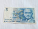 Israel-5 NEW SHEQEL-LEVI ESHKOL-(1985)(508)(mendelbaum/Shapira)-(6479620227)-wrinkle-used-bank Note - Israël