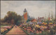 Shakespeare's Garden, Stratford-on-Avon, 1935 - Salmon Postcard - Stratford Upon Avon