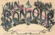 69 - RHÔNE - VILLIÉ MORGON - Carte Fantaisie Ancienne "un Bonjour De"  - 11028 - Villie Morgon
