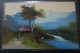 Japon Peinture Huile Paysage Cpa - Other & Unclassified