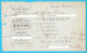 1864 Advertising Payment THE NEW YORK HERALD - Original Vintage Payment Receipt * USA United States Of America - Estados Unidos