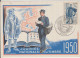 1950 - JOURNEE DU TIMBRE - CARTE FDC De PARIS - 1950-1959