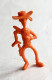 Rare FIGURINE MONOCHROME LUCKY LUKE MORRIS - GOSCINNY LUCKY LUKE Orange INTERMINT - Sonstige & Ohne Zuordnung