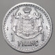 Monaco, Louis II, 1 Franc, ND (1943), Aluminium, SUP (AU), KM#120, G.MC131 - 1922-1949 Louis II