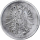 Monnaie, GERMANY - EMPIRE, Wilhelm I, Mark, 1875, Stuttgart, TB, Argent, KM:7 - 1 Mark