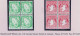 Ireland 1922-23 Watermark Se Definitives,½ D Sword And 1d Map, Mint Blocks Of 4 Of Each - Unused Stamps
