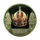Austria Medal Viennese Treasury Imperial Crown 40mm Gold Plated Gemstones 01152 - Professionali / Di Società