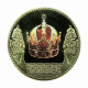 Austria Medal Viennese Treasury Imperial Crown 40mm Gold Plated Gemstones 01152 - Profesionales / De Sociedad