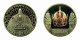 Austria Medal Viennese Treasury Imperial Crown 40mm Gold Plated Gemstones 01152 - Professionnels / De Société