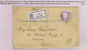 Ireland 1922-23 Watermark Se Definitives, 6d Sword Single Use On Registered Cover Dublin To Italy COLLEGE GREEN DUBLIN - Covers & Documents