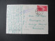 Italien 1951 Echtfoto AK Capri Und Violetter Stempel L2 Hotel Caesar Augustus Capri Nach Freiburg Breisgau Gesendet - 1946-60: Marcophilia