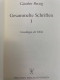 Grundlagen Der Ethik. Gesammelte Schriften; Band 1. - Filosofía