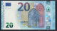 EURO 20  ITALIA SX  S027 A1 FIRST POSITION  "17"  LAGARDE  UNC - 20 Euro