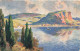 ARTS - Tableau - Vue Panoramique Sur La Plage Et La Corniche - Carte Postale Ancienne - Malerei & Gemälde