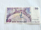 Israel- 50 NEW SHEQALIM-SHMUEL YOSEF AGNON-(1992)(589)(LORINCZ/FRENKEL)-(2750950035)-Wrinkle-pen Gibberish-used - Israel