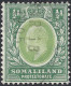 SOMALILAND PROTECTORATE 1905 KEDVII 1/2a Dull Green & Green SG45 FU - Somalilandia (Protectorado ...-1959)