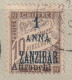 ZANZIBAR - N°69 Obl (1904) Taxe Surchargé "Affrancht" - Signé - Usati