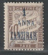 ZANZIBAR - TAXE : N°2 * (1897) Taxe Surchargé - Unused Stamps