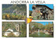 ANDORRE - Andorre La Vieille - Multivues - Colorisé - Carte Postale - Andorre