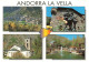 ANDORRE - Andorre La Vieille - Multivues - Colorisé - Carte Postale - Andorra