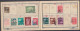 Delcampe - ⁕ Yugoslavia ⁕ Old Album - Booklet With Stamps (9 Blank Sheets) 14.5 X 11 Cm ⁕ 74 Used Stamps - Tito / Partisans - Scan - Collections, Lots & Series