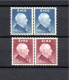 Ireland 1957 Set John E. Redmond Stamps (Michel 128/29) In Pairs MNH - Ongebruikt