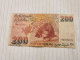 Israel-200 NEW SHEQALIM-ZALMAN SHAZER-(1991)(634)(LORINCZ/BRUNO)(2280152474)-rite Pen Inscription-XXF-GOOD - Israel