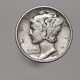 Etats-Unis / USA, Mercury, 1 Dime, 1944, D - Denver, Argent (Silver), TTB (EF), KM#140 - 1916-1945: Mercury