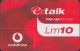 Malta - Vodafone - VC-06a - Mobil Refill - Etalk Red - Lm10  ( Backside Dial 09 ) - Malta