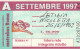 ABBONAMENTO MENSILE BUS ATAC ROMA LUGLIO 1997 (MF645 - Europe