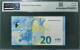 20 EURO SPAIN 2015 DRAGHI V003B5 VH TEST NOTE SC FDS UNC. CERTIFICATE PMG 65 EPQ - 20 Euro