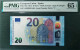 20 EURO SPAIN 2015 DRAGHI V003B5 VH TEST NOTE SC FDS UNC. CERTIFICATE PMG 65 EPQ - 20 Euro