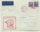 FRANCE MERCURE 40C+50C BLEU LETTRE AVION CACHET ROUGE MARSEILLE GARE 25.7.1939 DEPART 1ERE LIAISON AEROPOSTALE - 1938-42 Mercurius