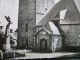 CP 50 Manche  SAINT PIERRE EGLISE  - Le Béffroi Du XIIè Siècle Portail Roman Du XVIè ; Monument Aux Morts église 1960 - Saint Pierre Eglise