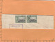 Hong Kong China 1941 Wrapper Made Out Of Cover Censored Mailed - Lettres & Documents