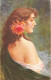 ARTS - Tableau - Beauté Fleurie - Edit SID - E Meier - Fleur Dans Les Cheveux - Carte Postale Ancienne - Malerei & Gemälde