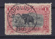 Belgian Congo 1909 Mi. 7 I, 1 Fr. Elefantenjagd INVERTED Surchargé Overprint 'CONGO BELGE', Deluxe LEOPOLDVILLE Cancel - Gebraucht