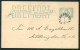 1888 Sweden Stockholm Stadspost Local Post Stationery Postcard - Emissions Locales