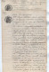 VP22.742 - CHEF BOUTONNE - 2 Actes De 1900/01 - Entre Mme CHATEAU Au Bois ( ILE DE RE ) & M. LAITEUX à VILLIERS COUTURE - Manuscrits